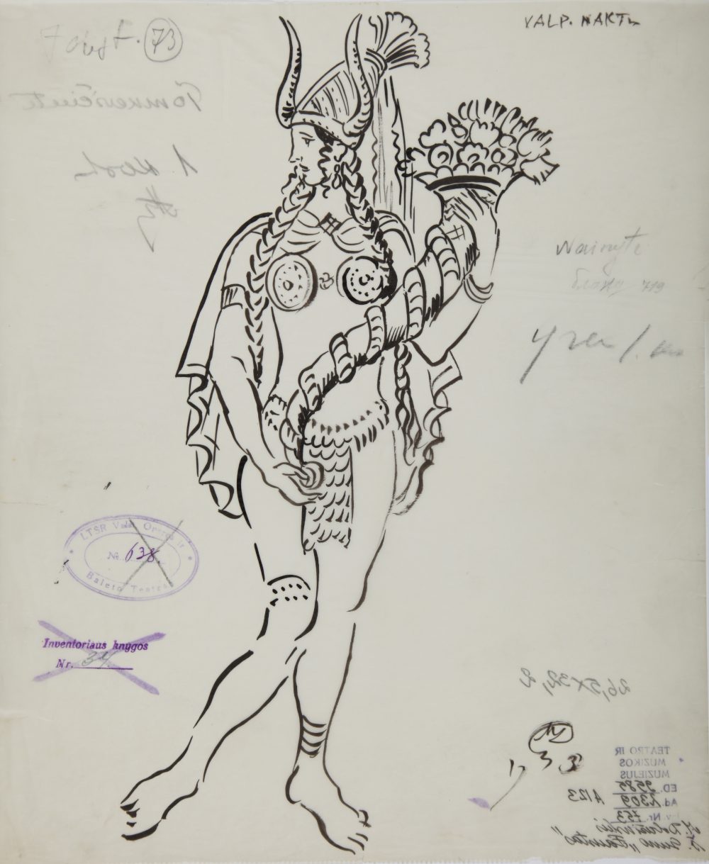 opera „Tanhoizeris“, Mstislavas Dobužinskis, Kostiumo eskizas