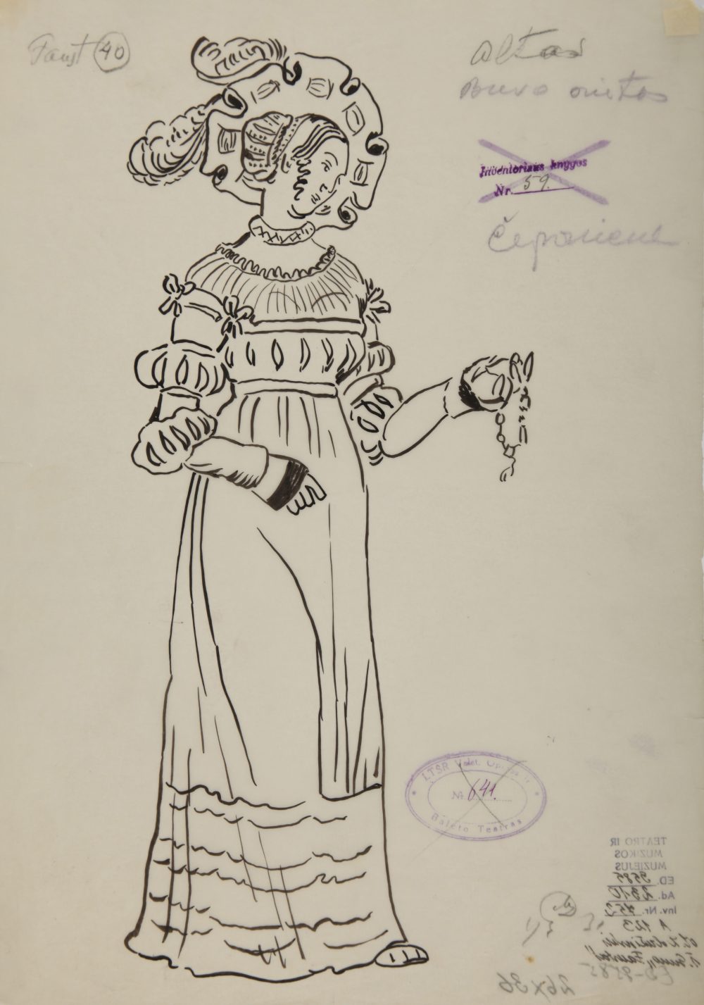 opera „Tanhoizeris“, Mstislavas Dobužinskis, Kostiumo eskizas
