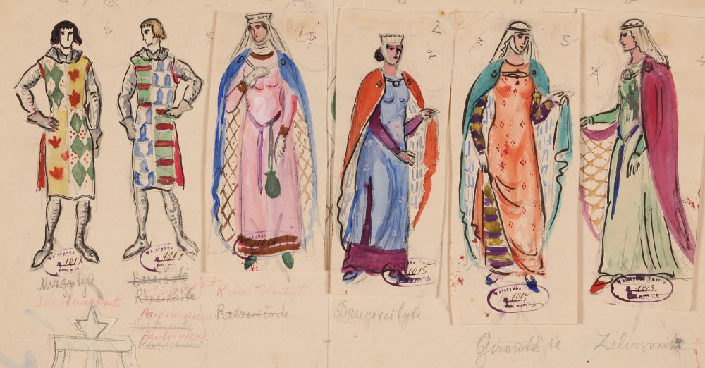 Opera „Tanhoizeris“, Mstislavas Dobužinskis, kostiumo eskizas