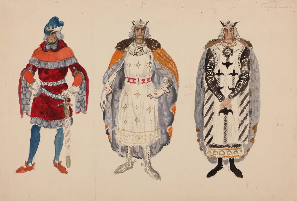 Opera „Tanhoizeris“, Mstislavas Dobužinskis, kostiumo eskizas