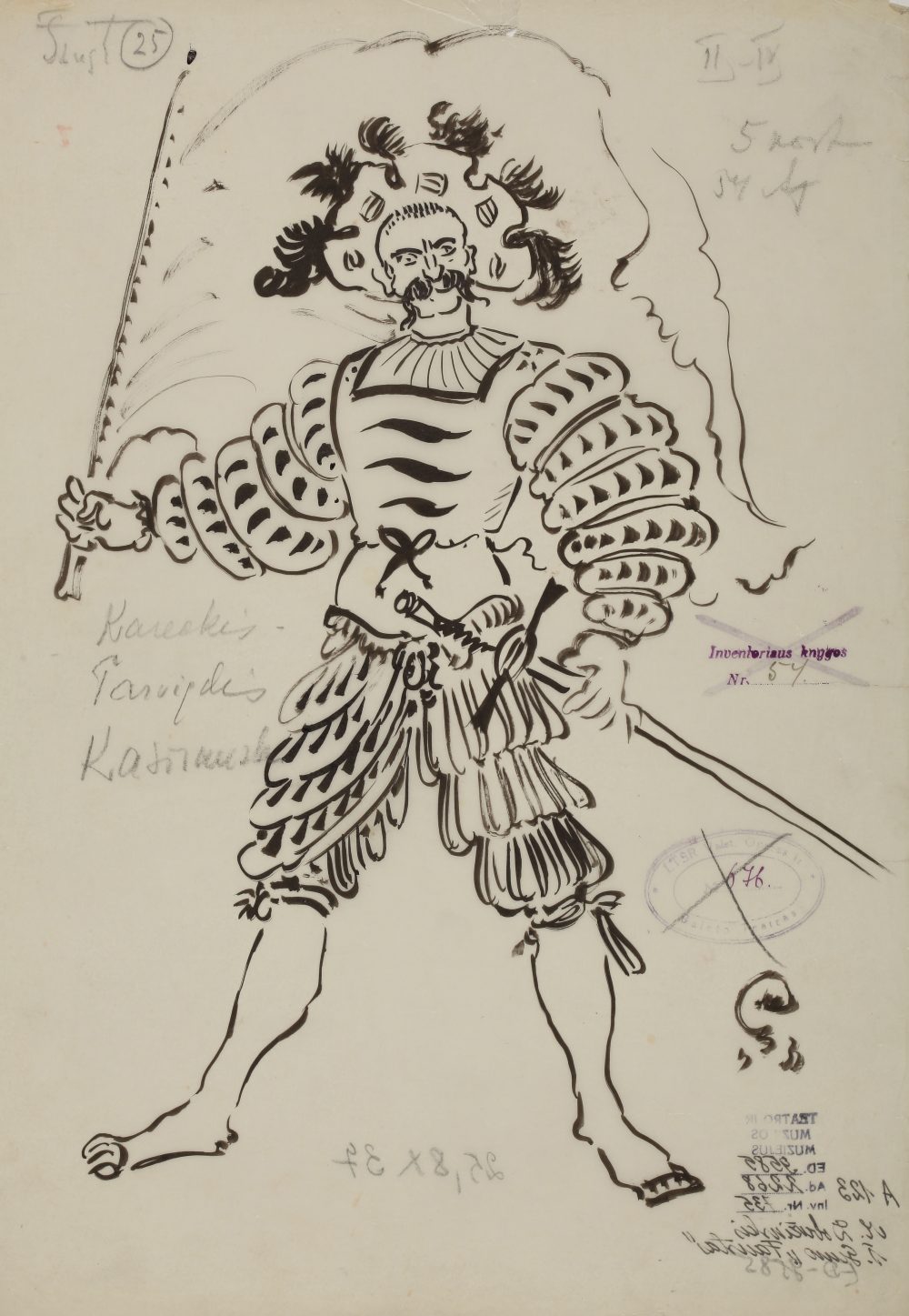 opera „Tanhoizeris“, Mstislavas Dobužinskis, Kostiumo eskizas