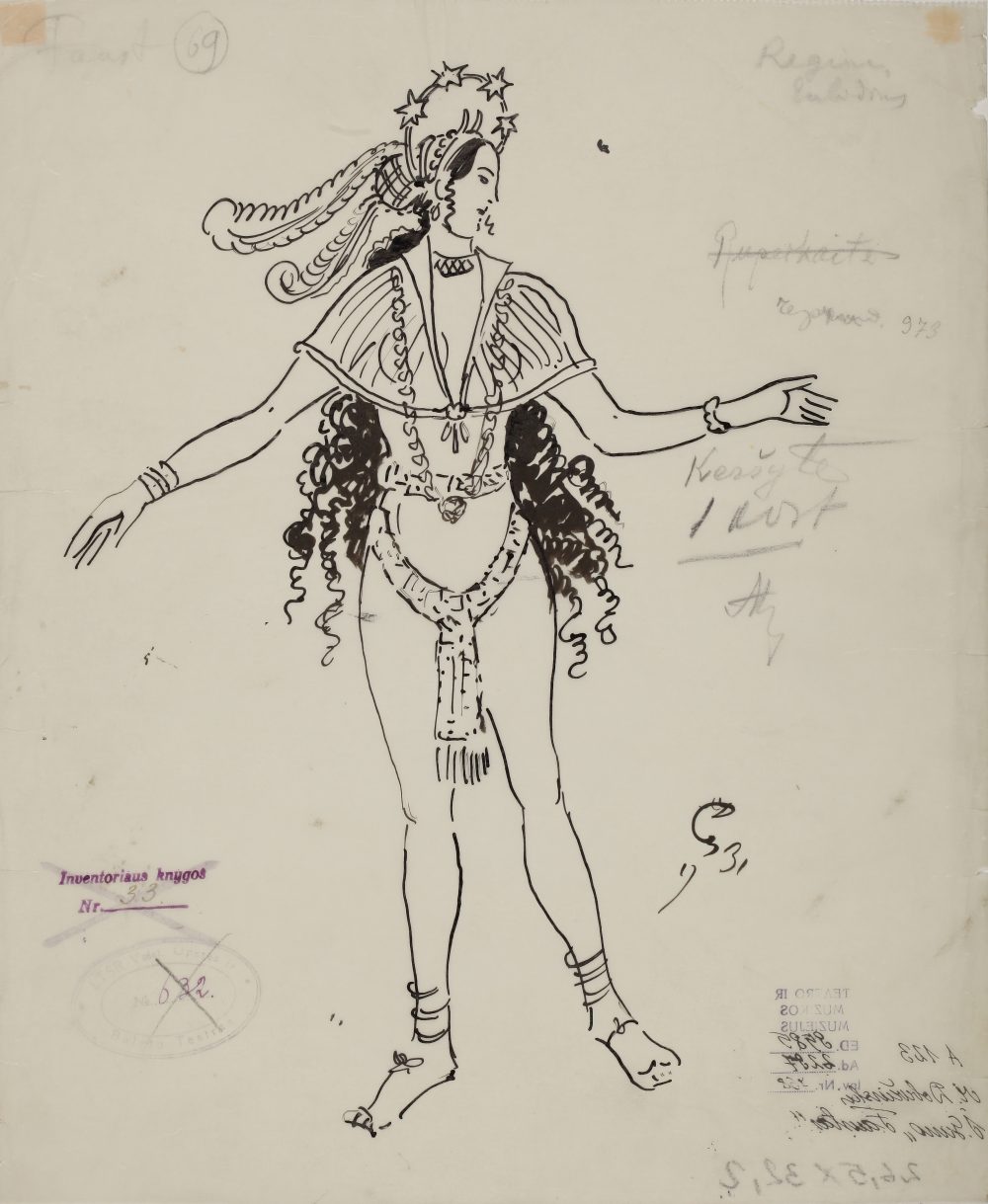 opera „Tanhoizeris“, Mstislavas Dobužinskis, Kostiumo eskizas